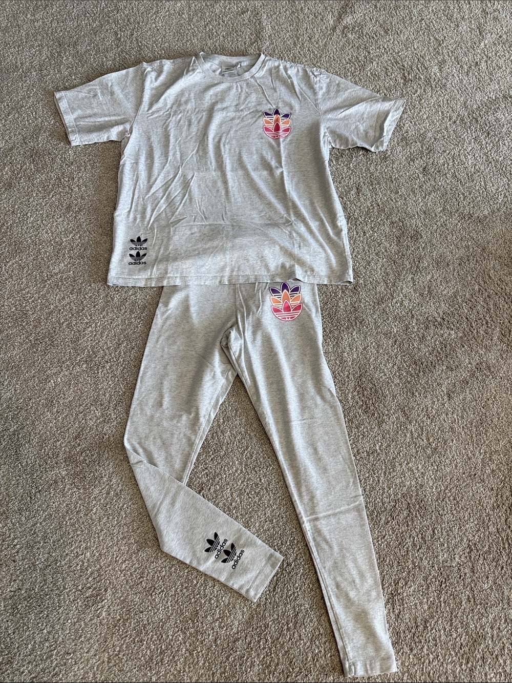 adidas Light Gray Two-Piece Women’s set